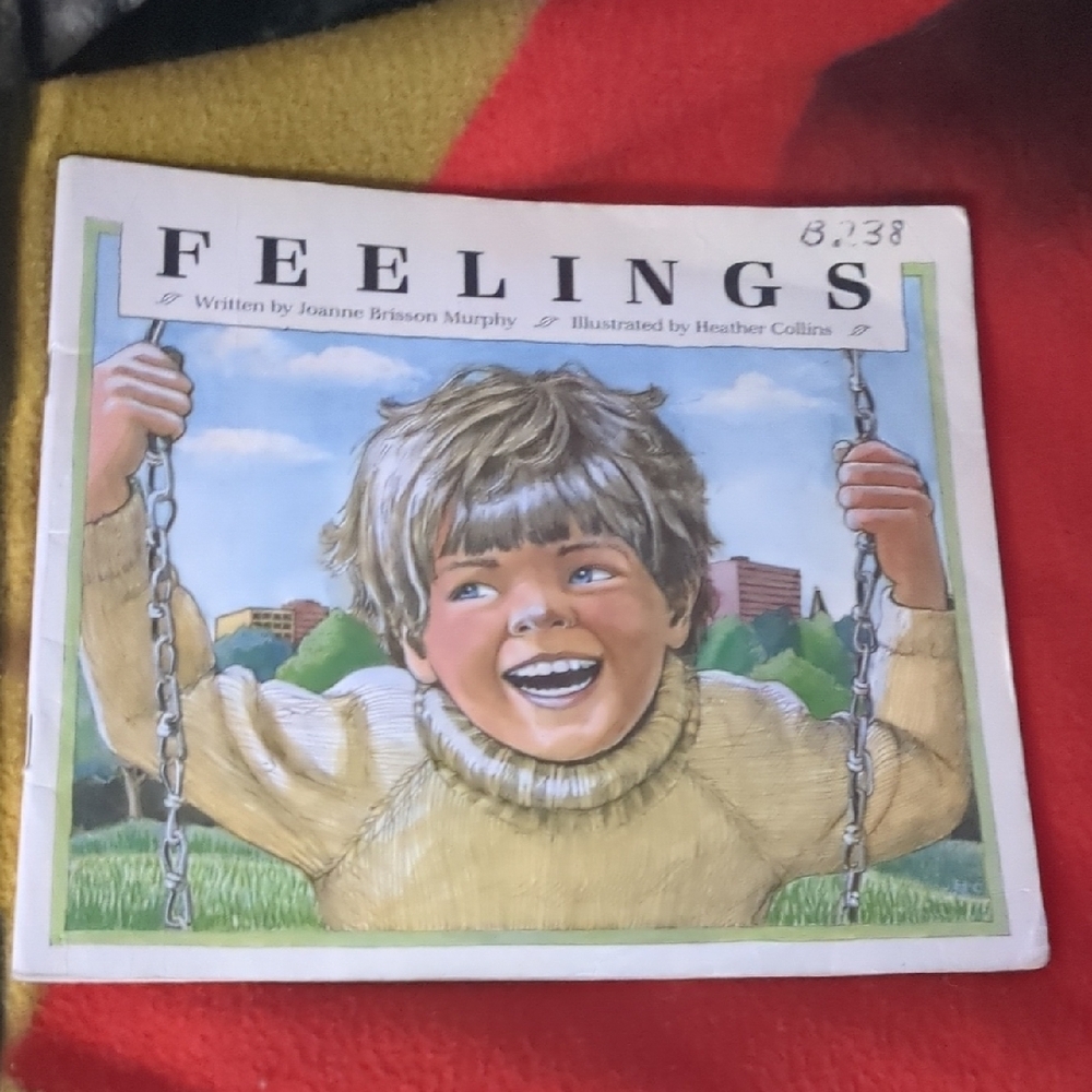 Source Unknown Illustrated Children's Book with Green and Blue Accents